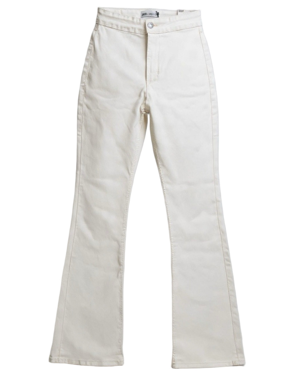 Zara White Flare Bootcut Jeans High Rise Stretch Denim Size 4